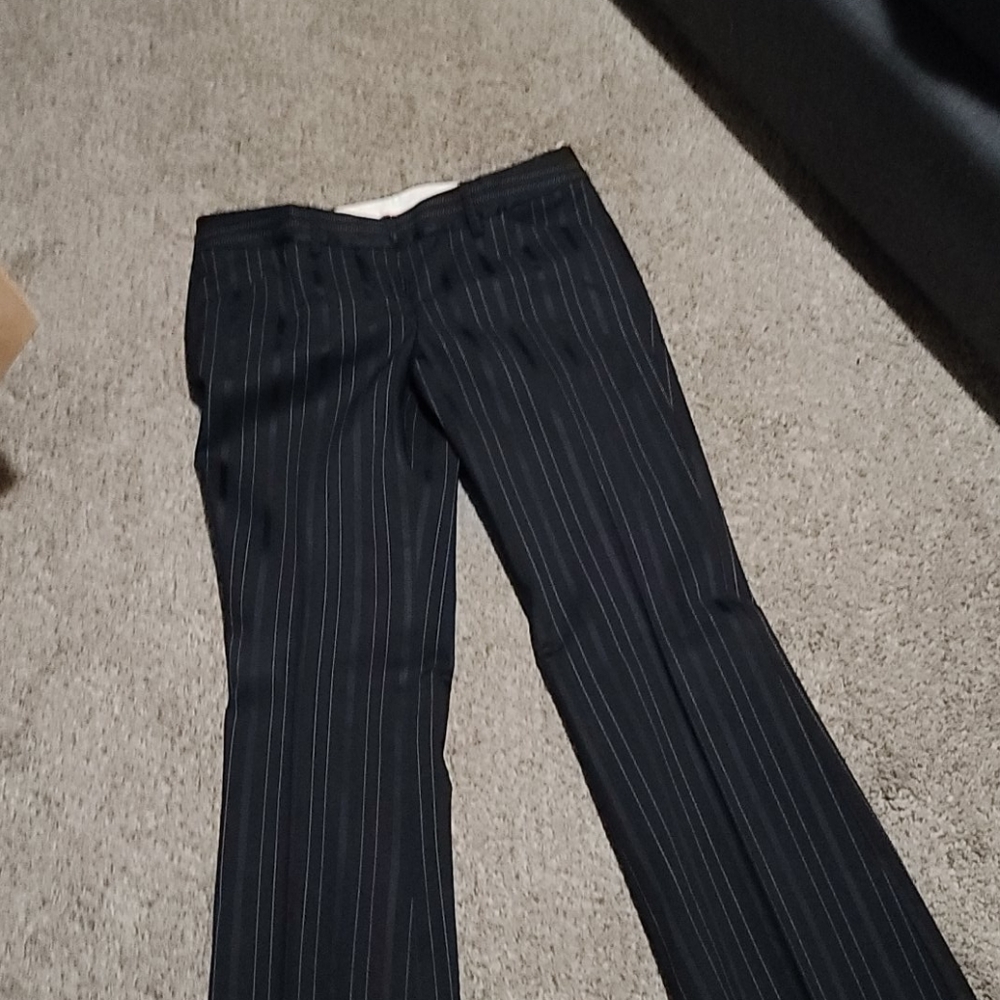 Black pin stripped dress pants